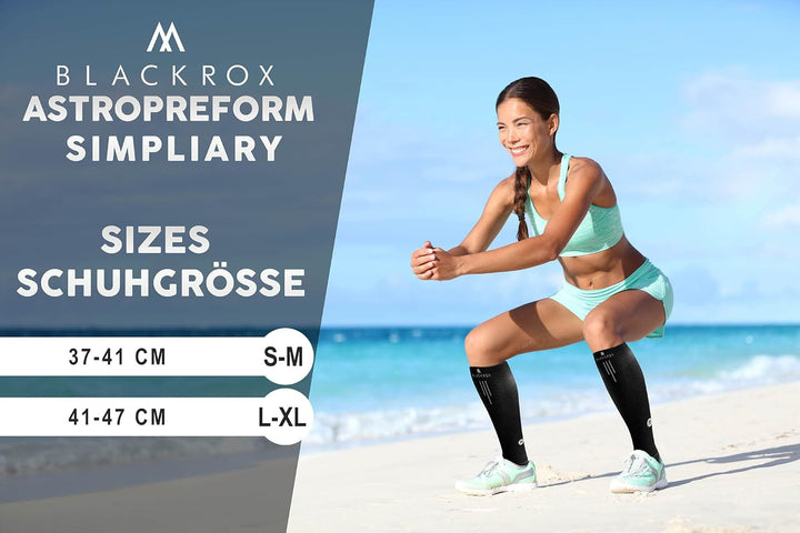 BLACKROX Kompressionsstrümpfe Sport Astropreform Kompressionssocken Vergleichssieger Sportkompressio