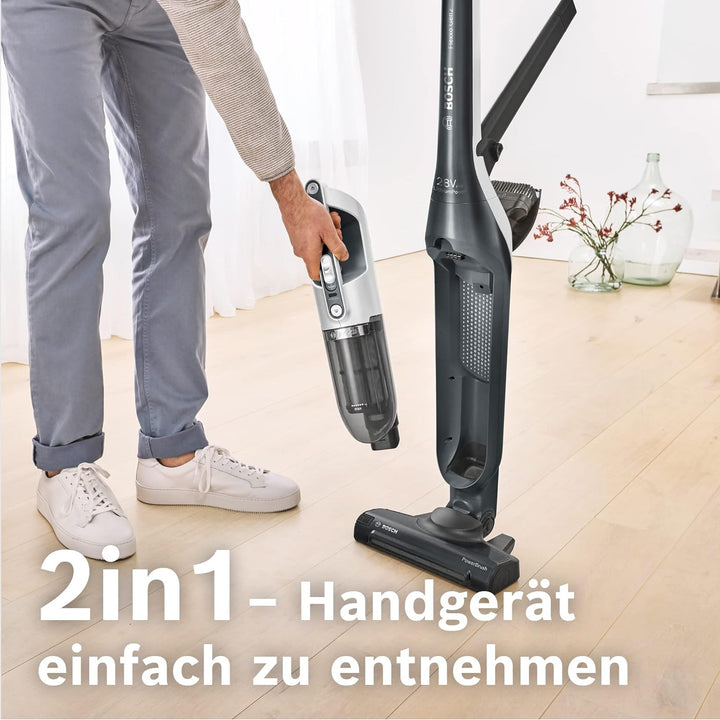 Bosch Akku-Staubsauger Flexxo 2in1 Serie 4 BBH3P280, kabelloser Handstaubsauger, beutellos, hohe Sau