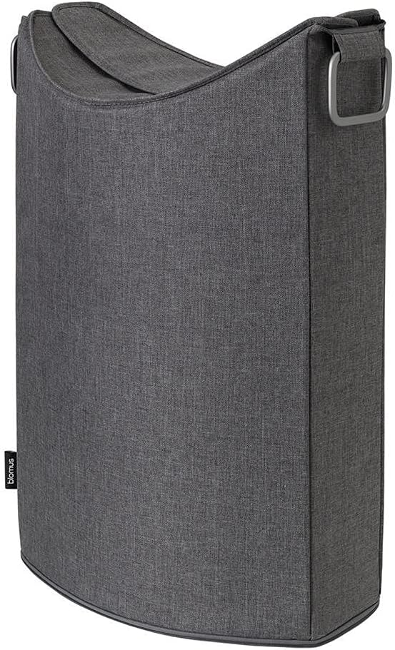 blomus -FRISCO LOUNGE- Wäschesammler, übereinander klappbarer Deckel, schlankes, zeitloses Design, 6