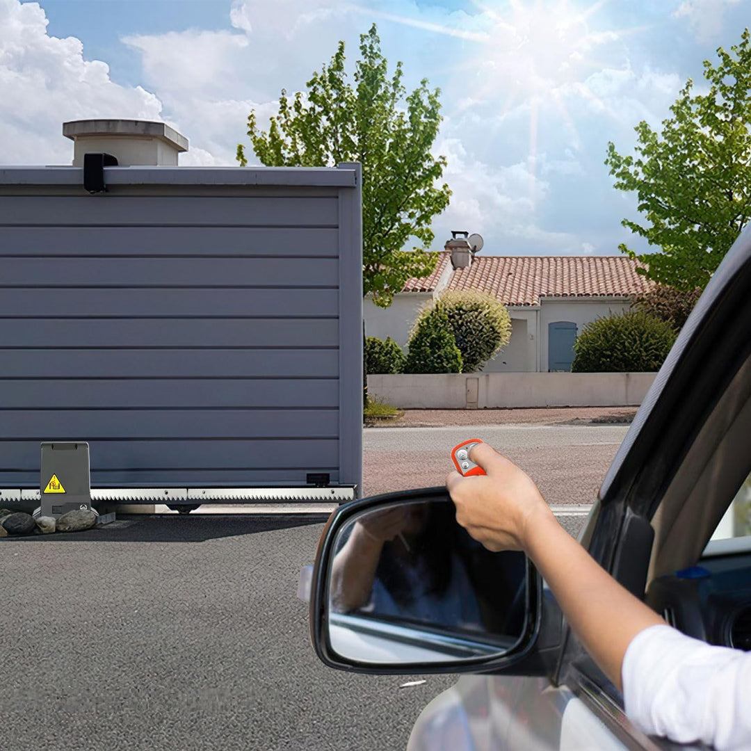 Ansobea Schiebetorantrieb 280W torantrieb Garagentoröffner mit 2 Fernbedienungen bis 600kg elektrisc