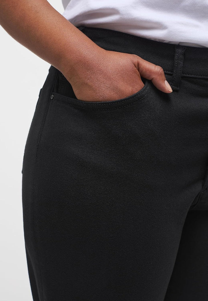 MUSTANG Damen Slim Fit Fit Crosby Relaxed Slim 27 Slim Lang Schwarz, 27 Slim Lang Schwarz