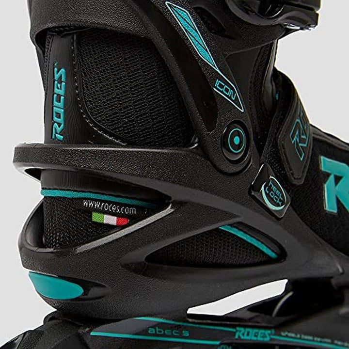 Roces Damen Icon Inliner 40 black/aqua, 40 black/aqua