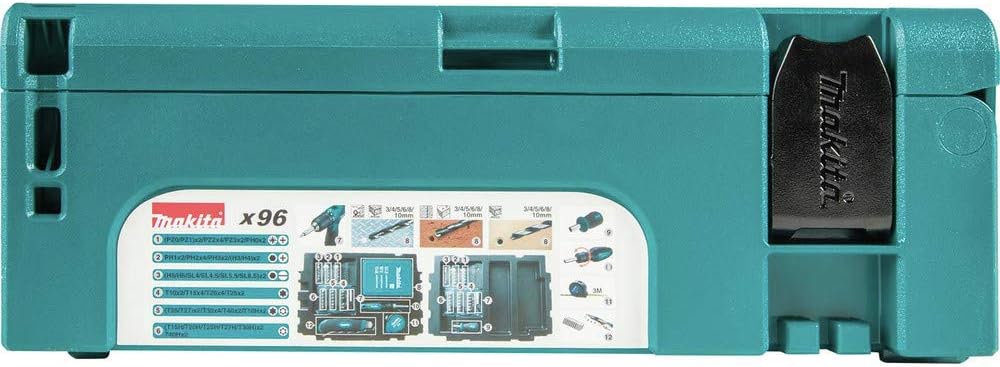 Makita Bohrer-Bit-Set 96-teilig Makpac, B-49725, 15x210 mm