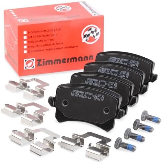 ZIMMERMANN 24483.170.2 Serie Bremsbelagsatz, Hinten, 2 Sensoren Akustische, inklusive Platte dämpfen
