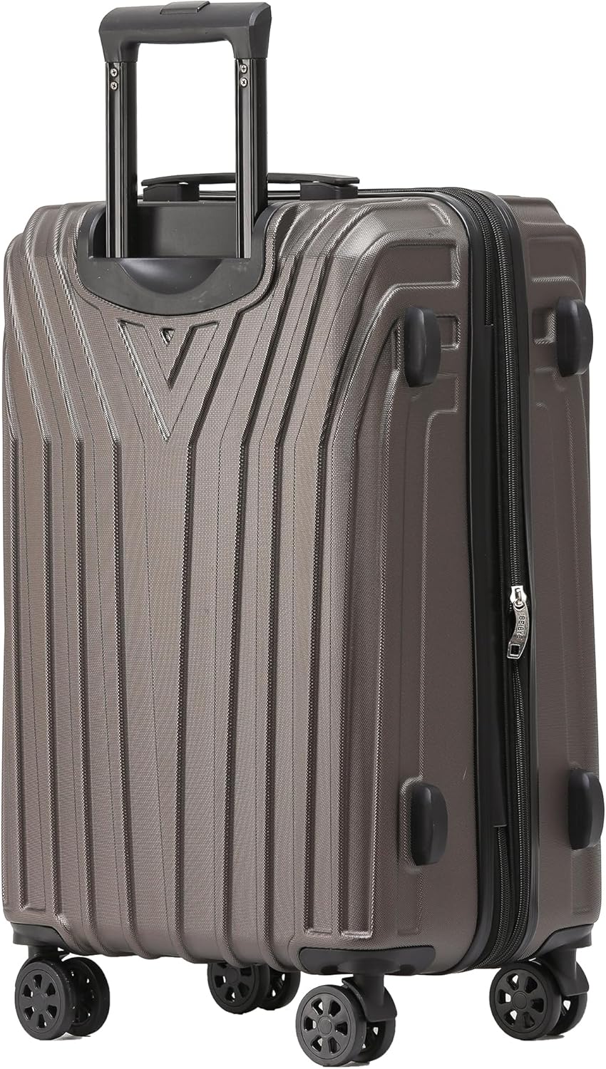 BEIBYE Kofferset Rollkoffer Koffer Hartschale,TSA Schloss, Zwillingsrollen, Erweiterung (Coffee, 76