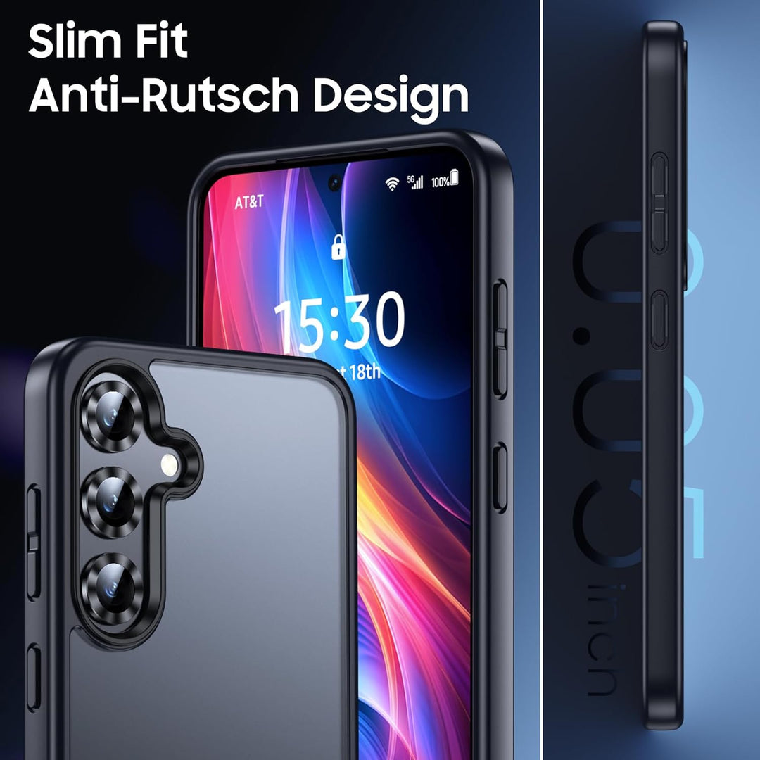 UniqueMe für Samsung Galaxy S25 Hülle - Handyhülle für Samsung Galaxy S25 Case, 5 in 1 Set Rundumsch