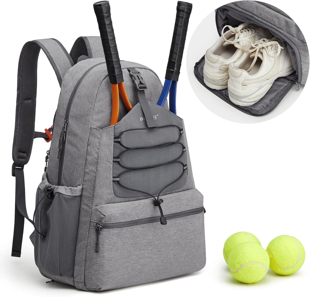 G4Free Tennistasche, Tennisrucksack für Damen und Herren, grosse Pickleball-Tasche, hält 4 Schläger