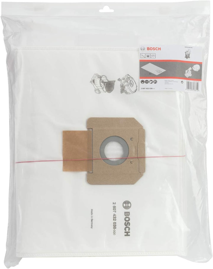 Bosch Professional Vlies Staubsauger Beutel (5 Stück, für GAS 55, in Plastikhülle)
