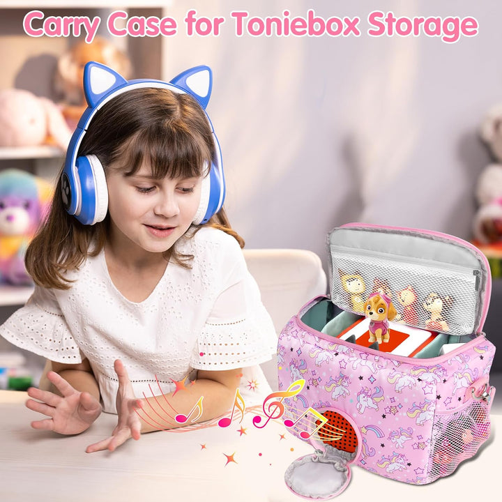 Tragetasche für Toniebox Starter Set, für Tonie-Figuren, Kopfhörer, Ladestation und Zubehör, Aufbewa