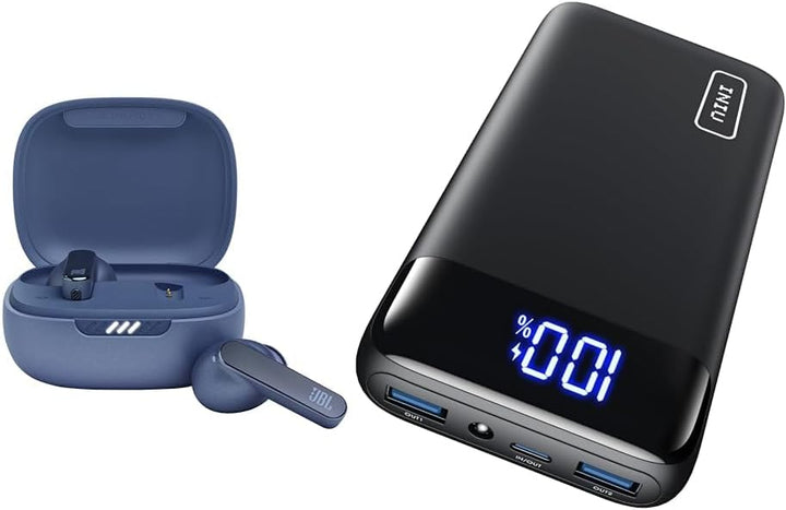 JBL Live Pro 2 TWS – wasserdichte, True-Wireless In-Ear-Kopfhörer mit Noise-Cancelling & INIU Power