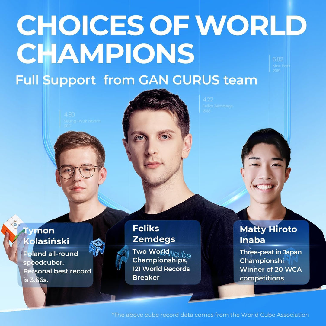 GAN 356 M, 3x3 Magnetischer Speedcube stickerlos Gans 356 M Zauberwürfel (Lite-Version 2020)