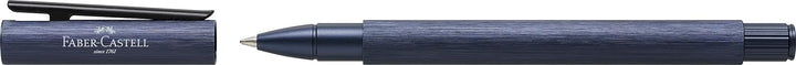 Faber-Castell 146166 - Tintenroller Neo Slim Aluminium, dunkelblau Tintenroller dunkelblau, Tintenro