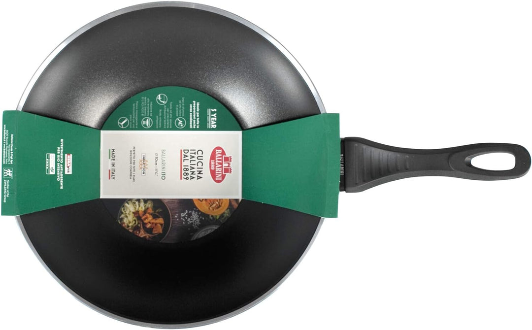 Ballarini 509043 130 Wok 1 Griff, Antihaftbeschichtung, Induktion, 30 cm, Aluminium
