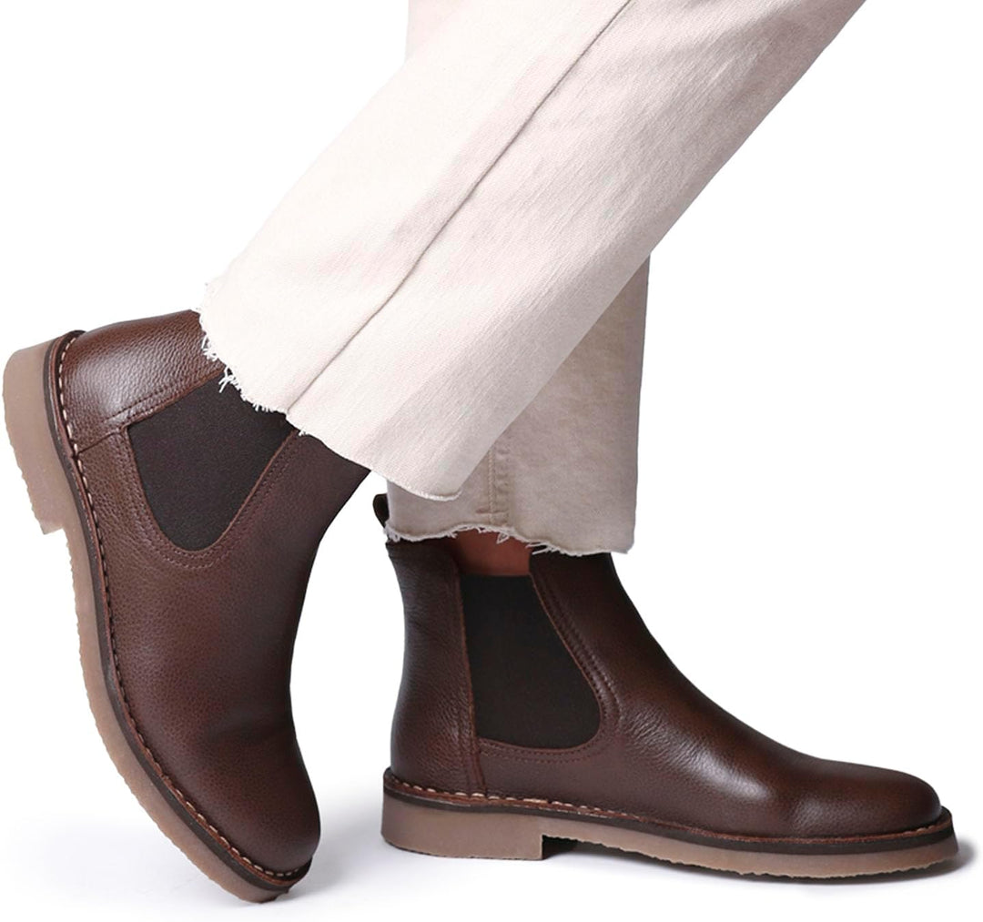 Toni Pons ISA-PO – Lederstiefelette für Damen mit seitlichen elastischen Einsätzen für eine perfekte