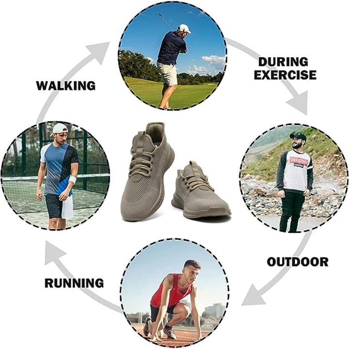 EGMPDA Schuhe Herren Sneaker Laufschuhe Turnschuhe Sportschuhe Herren Laufschuhe Outdoor Fitness Gym