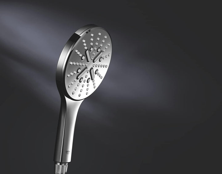 GROHE Rainshower 130 SmartActive | Brause- & Duschsystem | Handbrause mit 3 Strahlarten | chrom | 26