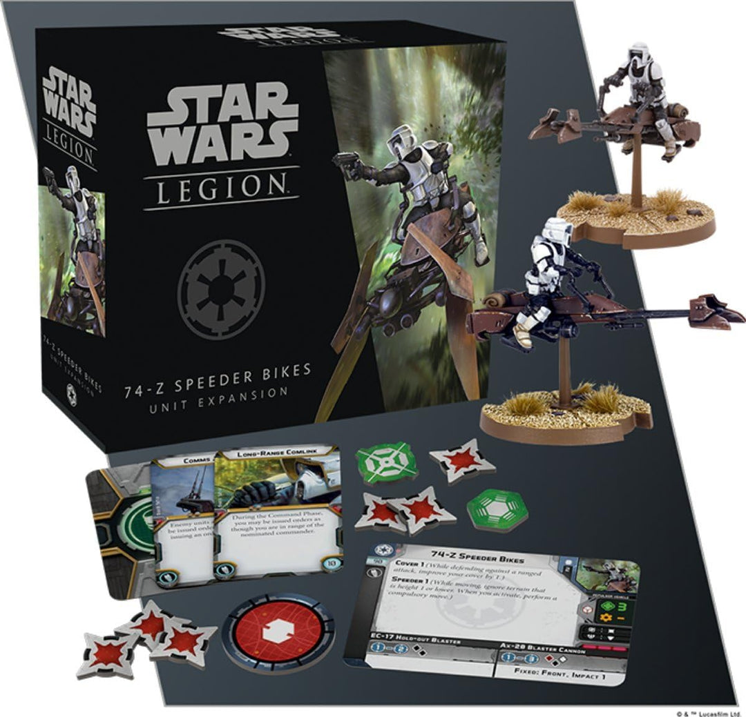 Atomic Mass Games | Star Wars: Legion – 74-Z-Düsenschlitten | Erweiterung | Tabletop | 2 Spieler | A