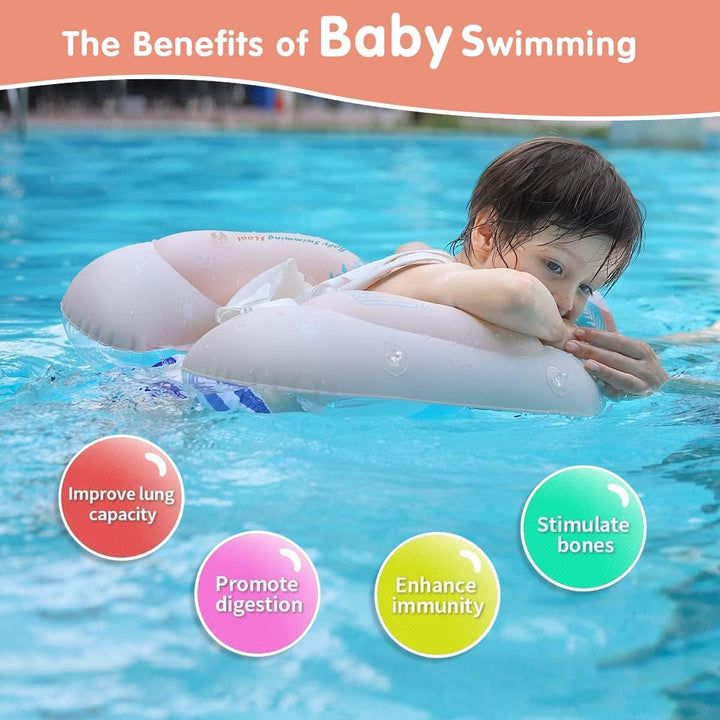 NEU 2023 Schwimmring Baby ab 3-36 Monate, Baby Schwimmring mit Sonnendach Entfernbar, Baby Schwimmhi