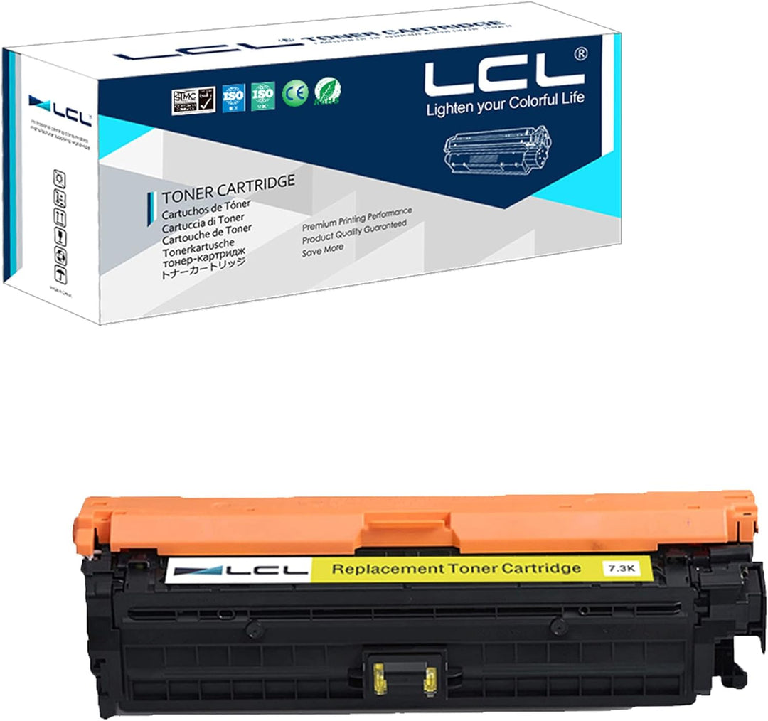 LCL Remanufactured Tonerkartusche 307A CE742A (1 Gelb) Ersatz für HP Color Laserjet CP5225 CP5225n C