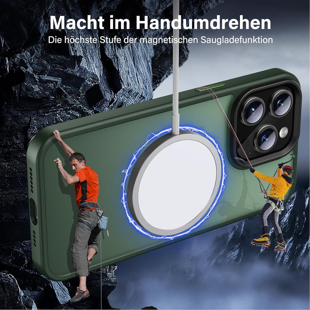 UniqueMe für iPhone 15 Pro Max Hülle, 5-in-1-Set Handyhülle für iPhone 15 Pro Max Case Rundumschutz