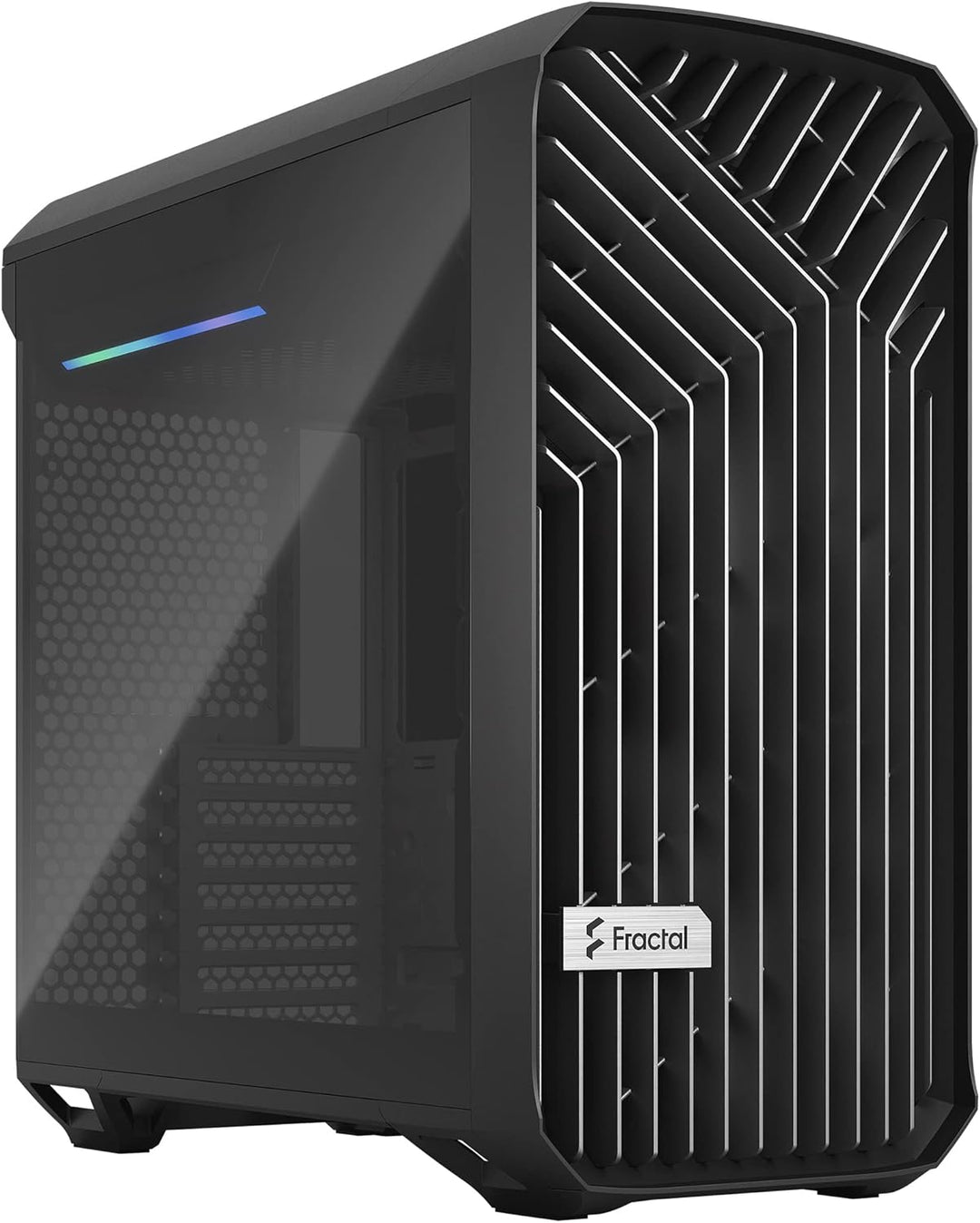 Fractal Design Torrent Compact Black - Dark Tint Tempered Glass Side Panels - Open Grille for Maximu
