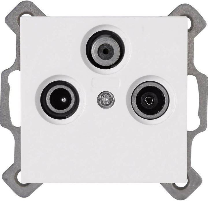 Kopp Antennensteckdose 3-Fach TV/RF/SAT Athenis rein-weiss, 1 Stück, 941329084 rein-weiss Rein-weiss