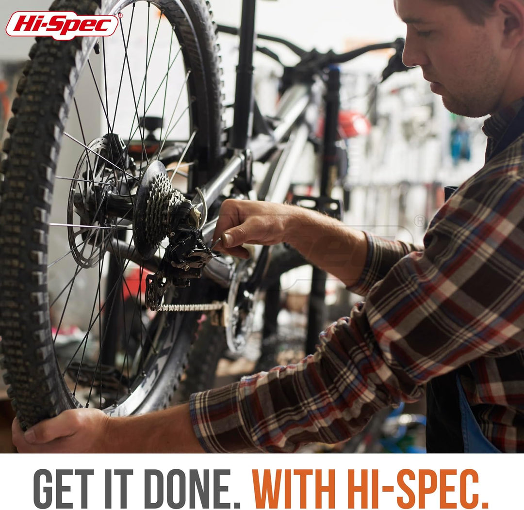 Hi-Spec 54-TLG. Werkzeugkasten-Set in Grau, gefüllt mit Werkzeugen für Haushalt und Garage. Werkzeug