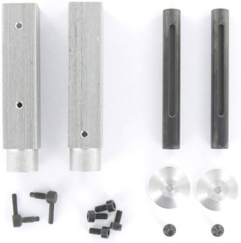 Carson 1:14 Alu Aufliegerstützen-Set (2) 73mm, RC, Zubehör für Tamiya Trucks, Ersatzteile, Tuningtei