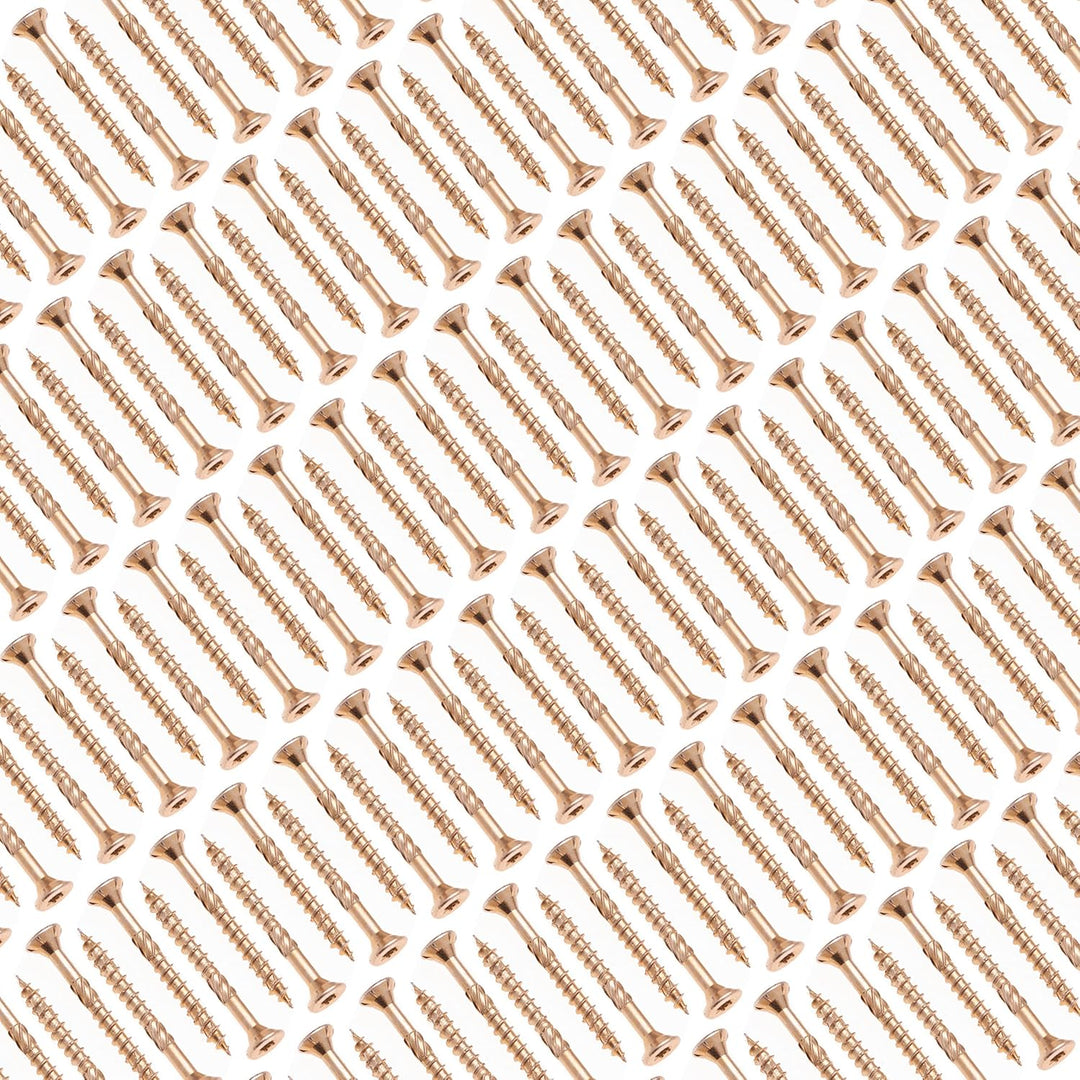 6 mm Holzschrauben Selbstschneidend Torx Gelb mit Verzinktem Mehrzweck-Holz Verwendung flacher Kopf