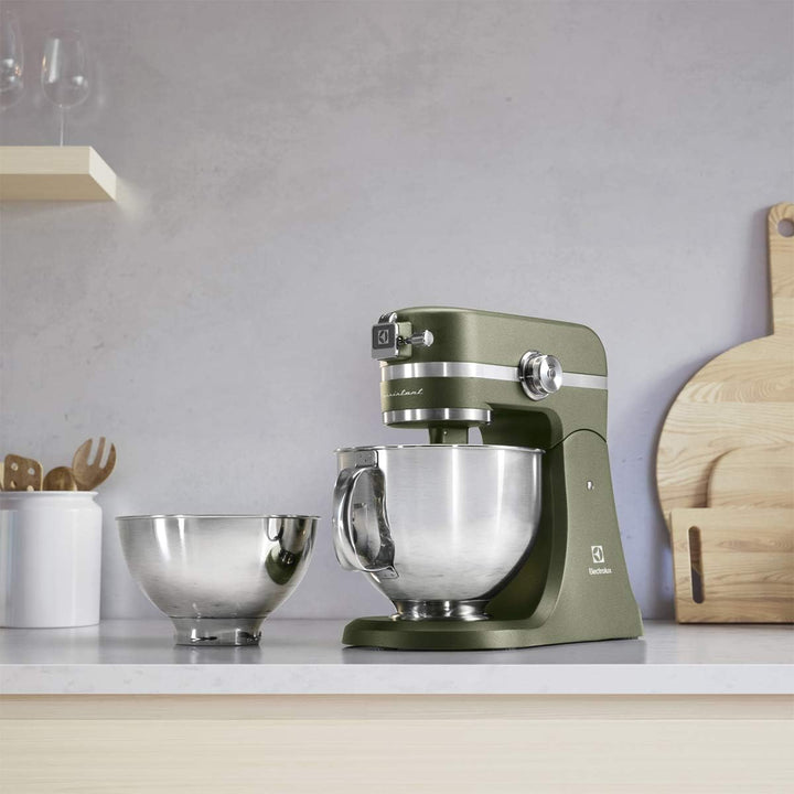 Electrolux EKM550 Knetmaschine, 1200 W, 10 Geschwindigkeitsstufen, Stahl, Grün Grün Rührmaschine, Gr