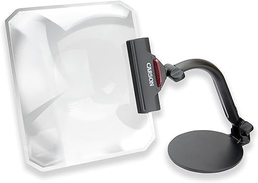 Carson Fresnel Stand Magnifier 1,5X Standlupe mit grossflächiger Linse (CP-10) Fresnel Standlupe (CP