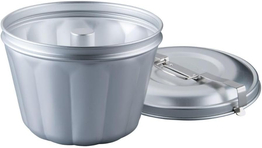 Dr. Oetker 2531 Wasserbadform Aluminium Ø 21 cm, Backform für Gugelhupf aus Stahlblech, Puddingform