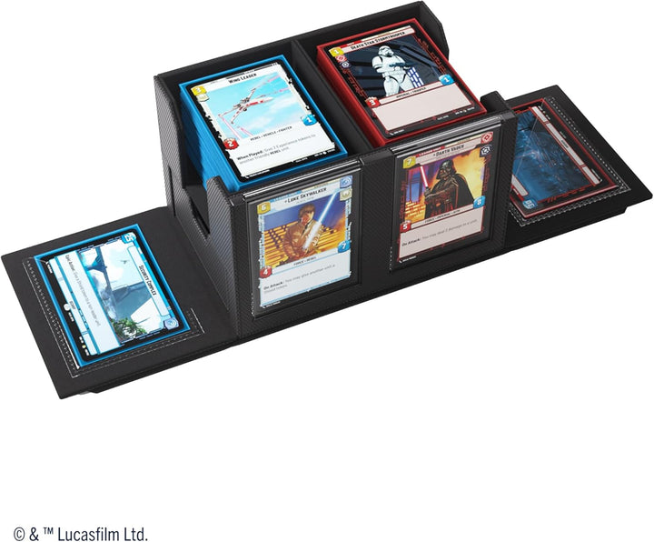 Gamegenic, Star Wars: Unlimited Double Deck Pod (Black) Schwarz, Schwarz