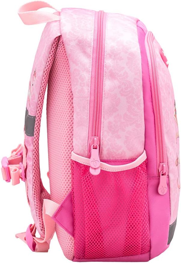 Belmil Kindergartenrucksack mit Brustgurt und Namensschild für 3-6 Jährige/Mädchen / 12 L/Krippenruc