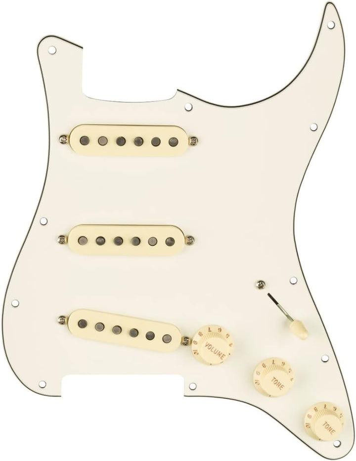 Fender Prewired Pickguard Strat Custom 69 white Weiss Brauch 69, Weiss Brauch 69