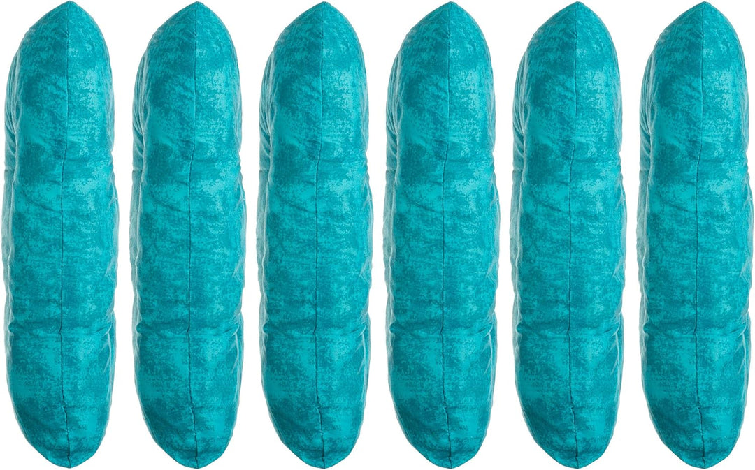 Brandsseller Kissen-Set Sitzkissen Dekokissen Stuhlkissen Zierkissen Stuhlauflage 6er-Set Türkis, 6e