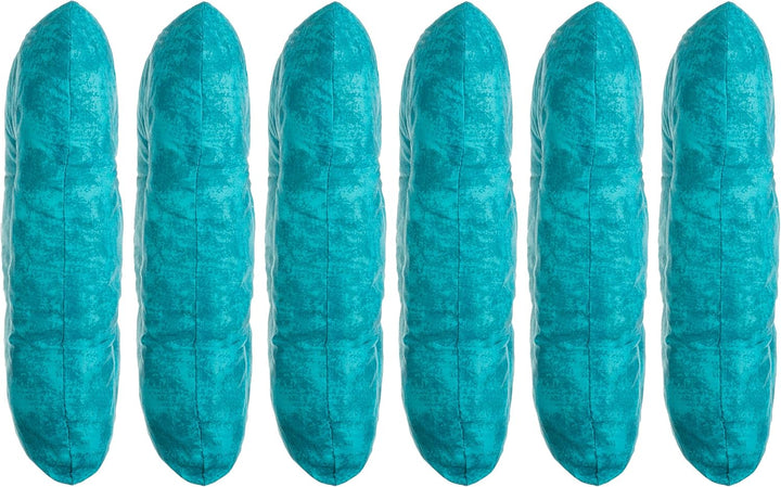 Brandsseller Kissen-Set Sitzkissen Dekokissen Stuhlkissen Zierkissen Stuhlauflage 6er-Set Türkis, 6e