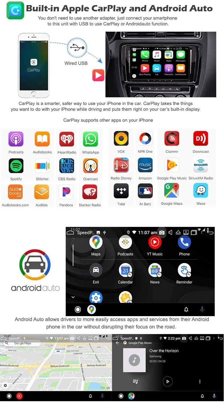 Erisin 9 Zoll 8-Kern 4GB RAM 64GB ROM Android 11 Autoradio mit GPS Navi FĂŒr VW Golf 5 Golf 6 T5 Tigu