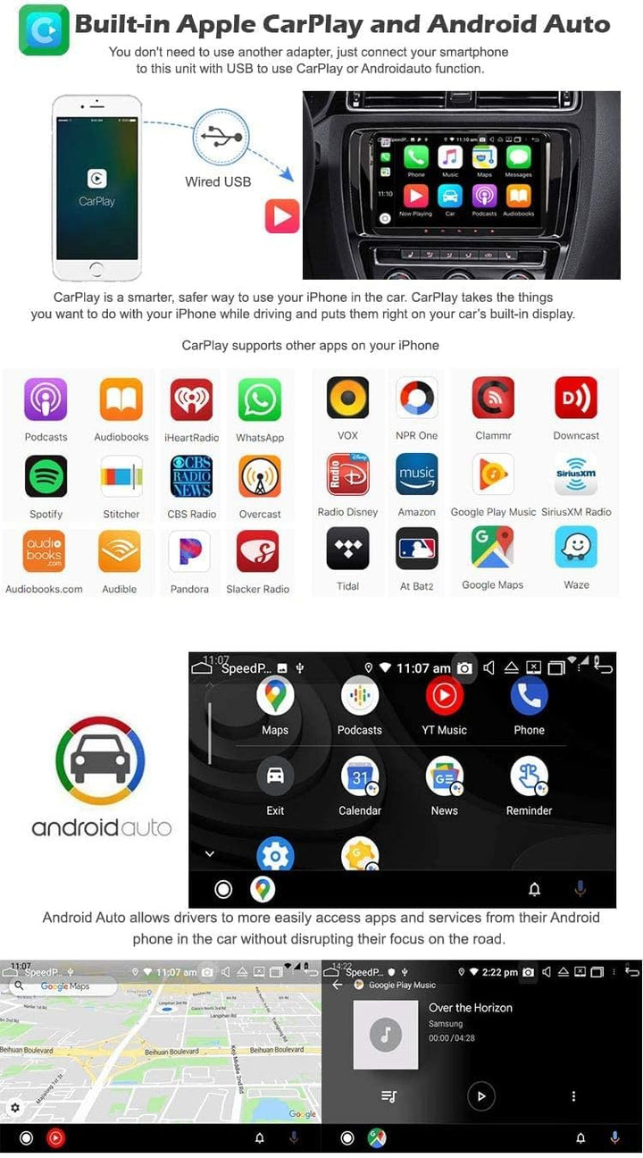 Erisin 9 Zoll 8-Kern 4GB RAM 64GB ROM Android 11 Autoradio mit GPS Navi FĂŒr VW Golf 5 Golf 6 T5 Tigu