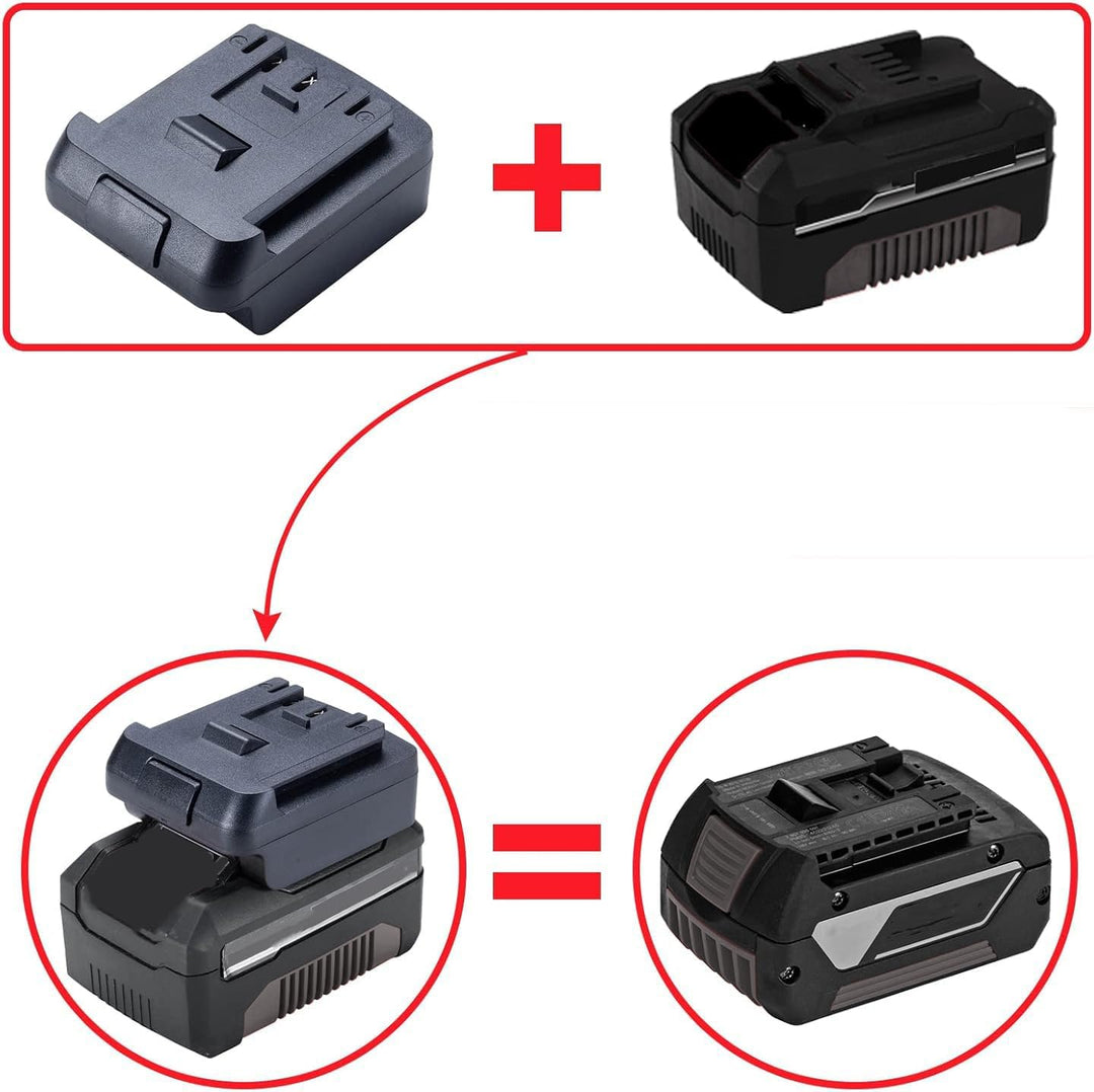 Adapter Konverter für Einhell 18V Li-Ion Akku auf für Bosch GBA 18V Li-Ion Elektrowerkzeug Akku (Kei