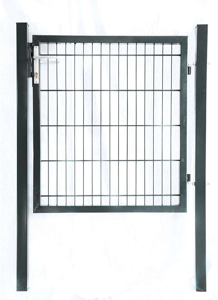 HOME DELUXE - Gartentor PORTARIUS - Anthrazit, Höhe 140 cm - inkl. Griff, Schloss und Schlüssel I Ga