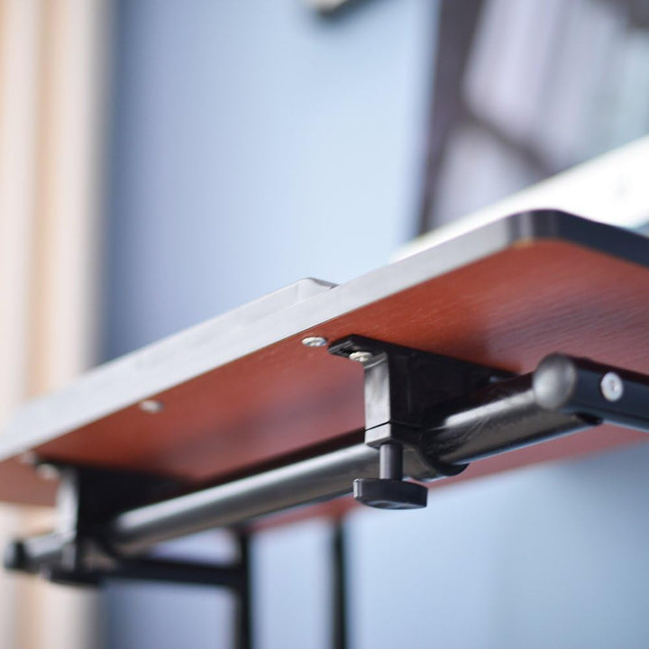 sogesfurniture höhenverstellbar Computertisch Laptoptisch mit Rollen, Mobiler Schreibtisch PC Tisch