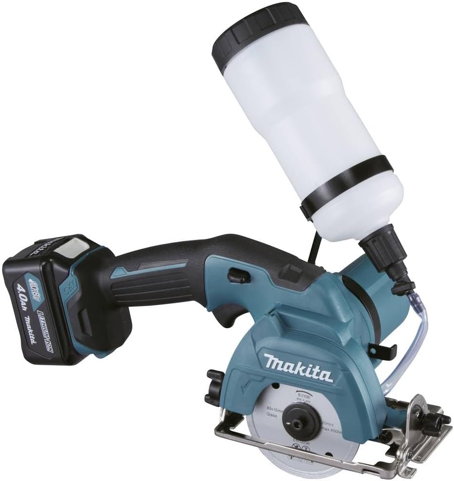 Makita Akku-Glas Fliesenschneider CC301DSMJ (10,8 V, 4,0Ah, 2 Akkus und Ladegerät im MAKPAC) Ladeger