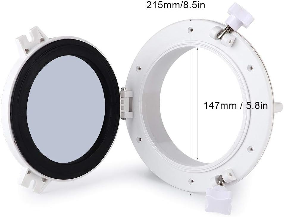 Bullauge Fenster, 215mm Boot Bullauge-Fenster Schiff Runde Glas Wanddekor Bullauge