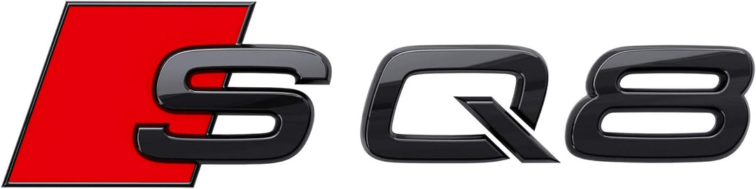 Audi 4M8071804 Schriftzug SQ8 Black Edition Emblem Buchstaben Modellbezeichnung Aufkleber, schwarz/r
