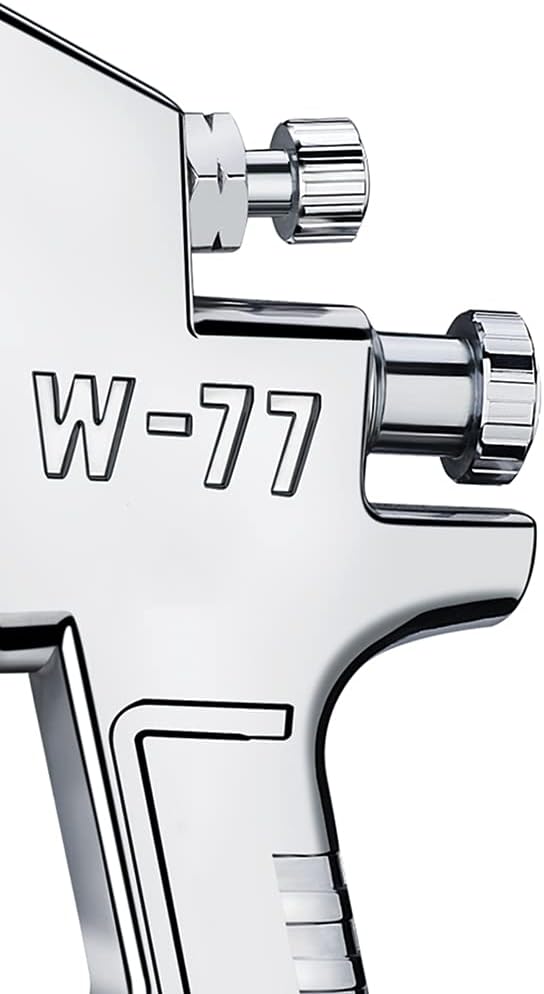 ANCLLO W-77 HVLP Sprühkopf mit 3,0 mm Düse, 400 ml, Silber, Edelstahl und Aluminium