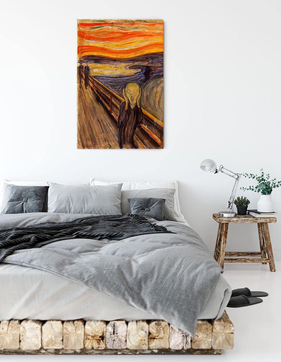 Generisch Edvard Munch - Der Schrei I als Leinwandbild/Grösse: 100x70 cm/Wandbild/Kunstdruck/fertig