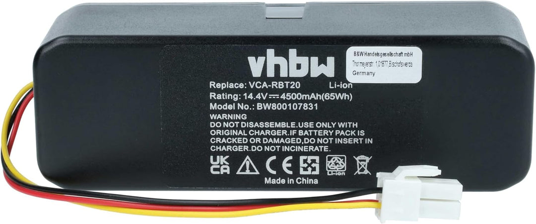 vhbw Akku kompatibel mit Samsung Navibot SR8844, SR8845, SR8846, SR8847, SR8848 Staubsauger Home Cle