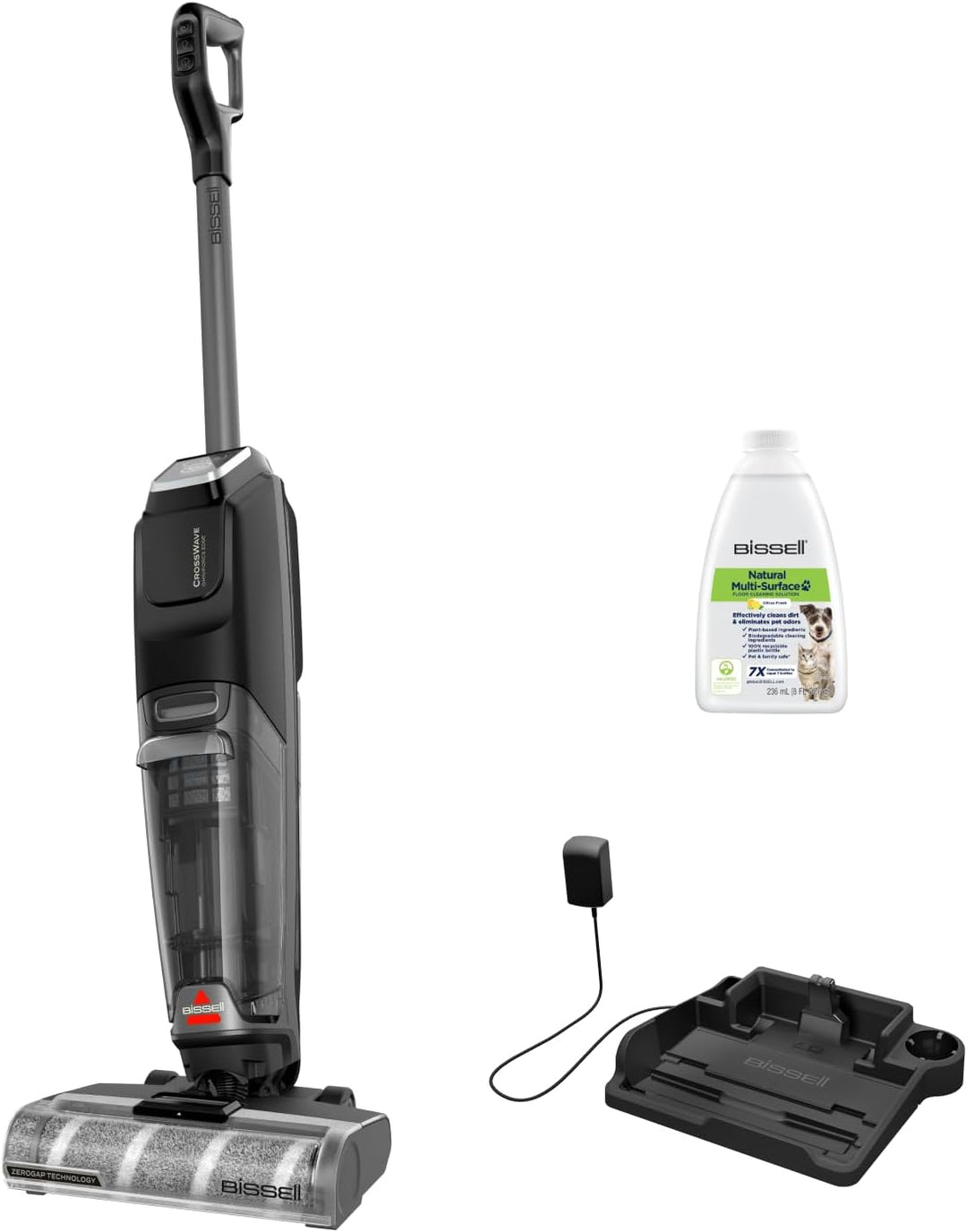 BISSELL CrossWave OmniForce Edge, Kabelloser Nass Trockensauger, Saugen & Wischen in Einem oder nur