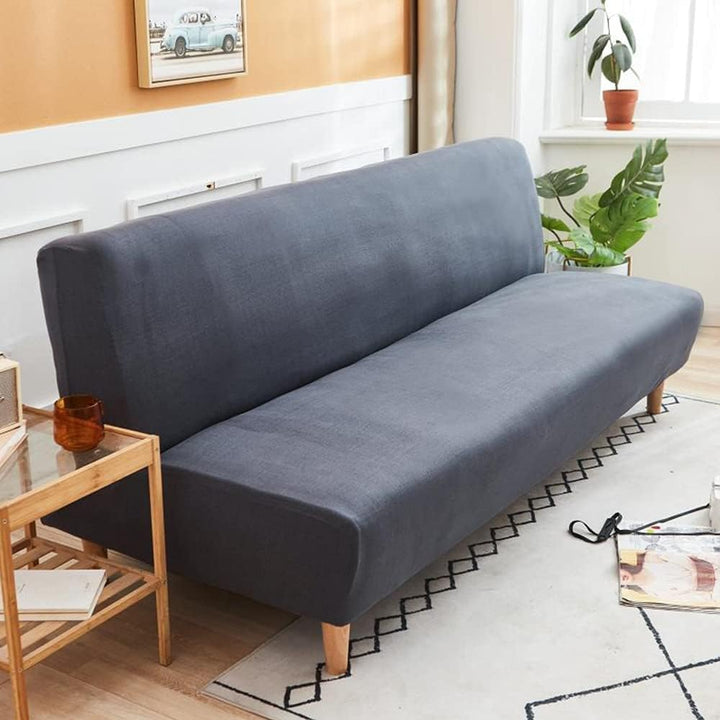 CHNSHOME Sofabezug ohne armlehnen Stretch Armlose sofaüberwurf Sofahusse Ohne Armlehne 3 sitzer Sofa